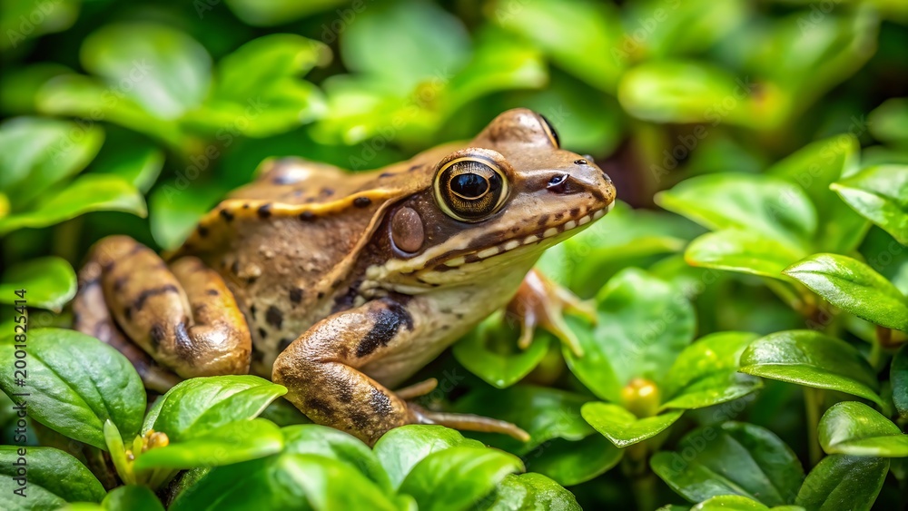 Obraz premium Brown tree frog illustration