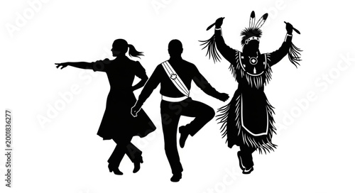 Traditional Cultural Dance Performance with Dynamic Movements.