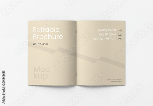 Open View Brochure Mockup
