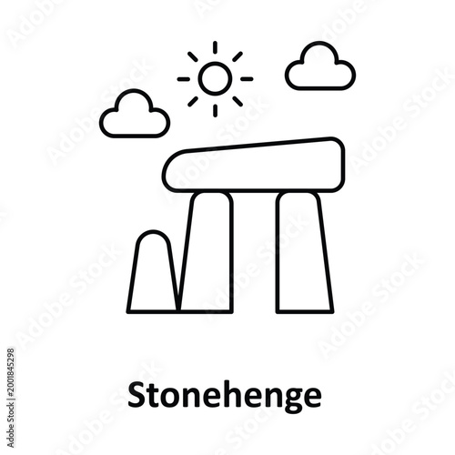 Stonehenge Vector icon which can easily modify or edit