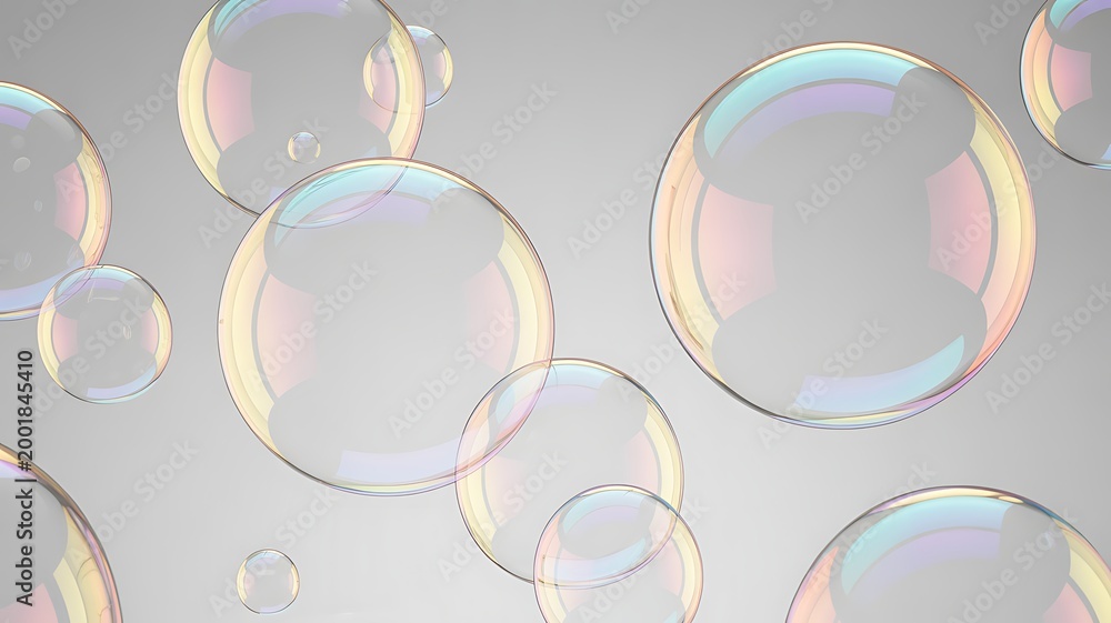 Fototapeta premium bubble transparent, soap bubbles.