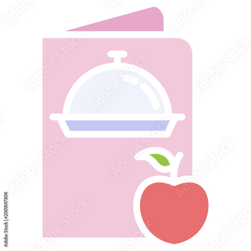 Healthy Menu colorfull color icon