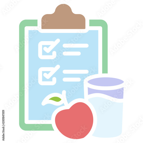Diet Plan colorfull color icon