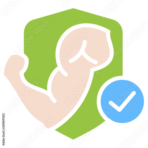 High Protein colorfull color icon