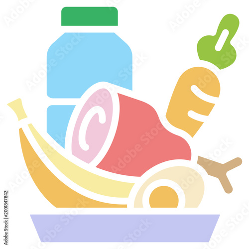 Wellness Food colorfull color icon