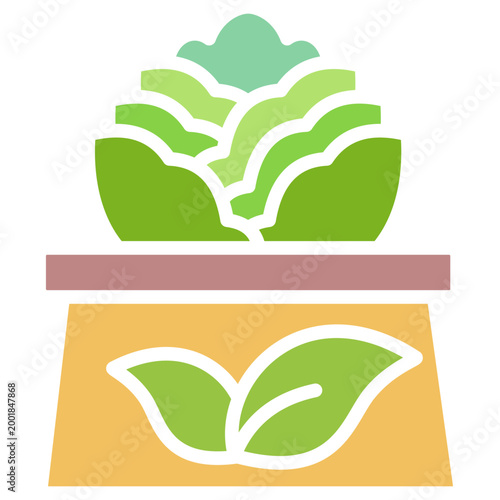 Natural Food colorfull color icon