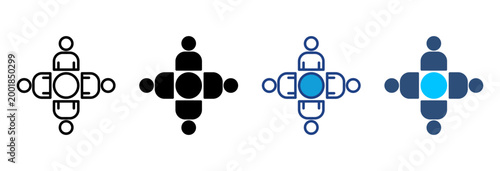 Culture Icon Set Multiple Style Vector Illustration