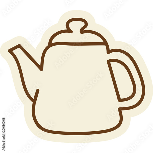 Cute Hand Drawn Teapot Illustration