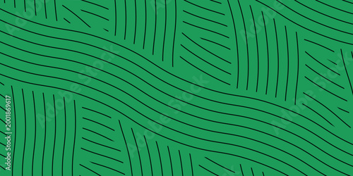 farm green banner, organic abstract background with fields. wavy green lines, natural organic products. ecology background. striped farmer green Pattern