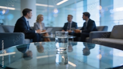 Business meeting in modern office