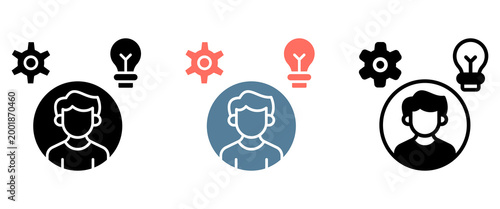 Skilled Icon Collection Set  Glyph & Mixed Style  