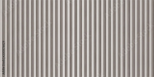 SEAMLESS background of neutral gray wooden wall panel, natural wood paneling texture, decorative accent wall or acoustic panel design, repeating pattern.