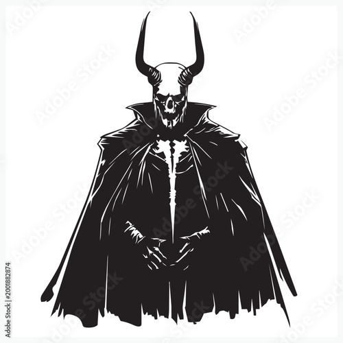 vector illustration of a devil