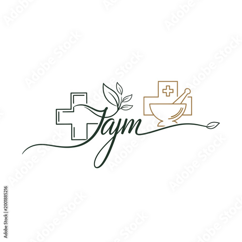 A logo for a pharmacy or medical service named Jaym.
