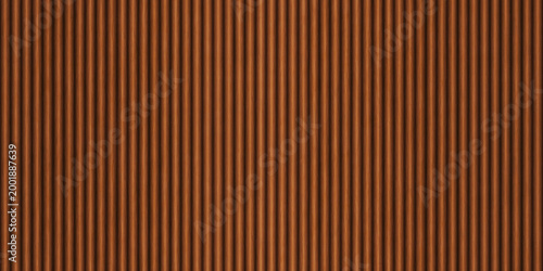 SEAMLESS background of warm dark brown wooden wall panel, natural wood paneling texture, decorative accent wall or acoustic panel design, repeating pattern.