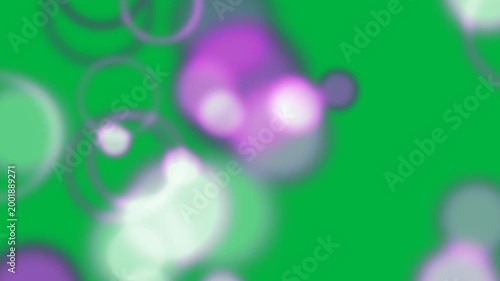Purple orbs moving across transparent bg, new orbs causing cluster, pulse, fade to show convergence