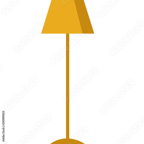 Minimalist Yellow Floor Lamp Icon