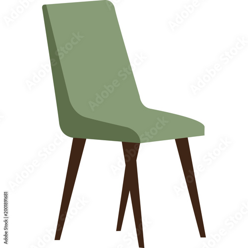 Modern Minimalist Sage Green Chair