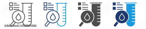 blood test icon set multiple style