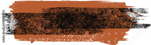 Glitch distorted grunge layer . Noise destroyed texture . Trendy defect error shapes . Overlay grunge texture . Distressed effect .Vector shapes with a halftone dots screen print texture.
