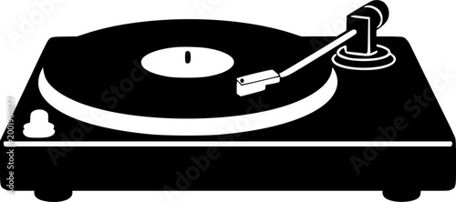 A meticulously crafted vintage diamond-styled record player stylus glides gracefully over a pristine vinyl record, evoking the timeless charm of classic music appreciation