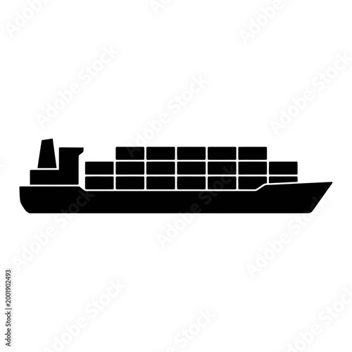 Cargo Ship Illustration