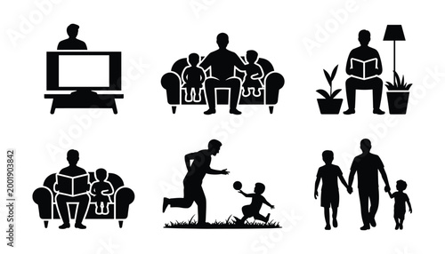 Celebrating fathers day family togetherness love and quality time at home