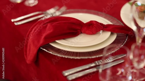 Charming holiday scene with sophisticated table decor and ambiance