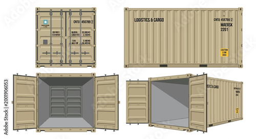 Rope alphabet letters textured and stylized on a white background