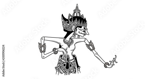 Cartoon Cat Playing Guitar Artistic Illustration.