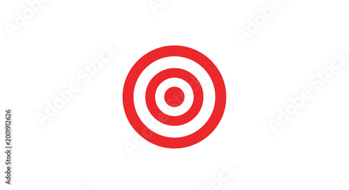 target design with concentric circles on white background