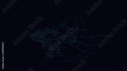 Xinyi, China, City Infrastructure Expansion Animation, Urban Visualization Technology