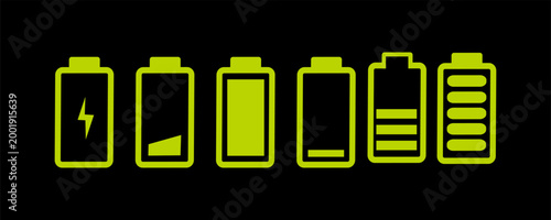 Fotografi battery level indicators