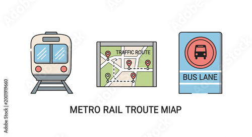 Train Metro Rail Transportation System.