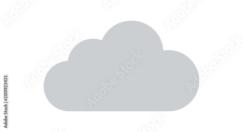 A gray cloud drifts across the sky on a changing weather day