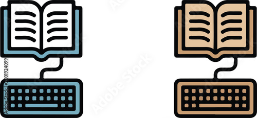 Data center server rack vector icon set featuring database storage hardware in colorful flat line art and black silhouette styles isolated on white.