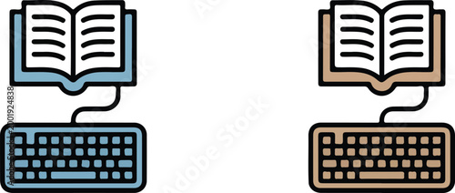 Data center server rack vector icon set featuring database storage hardware in colorful flat line art and black silhouette styles isolated on white.