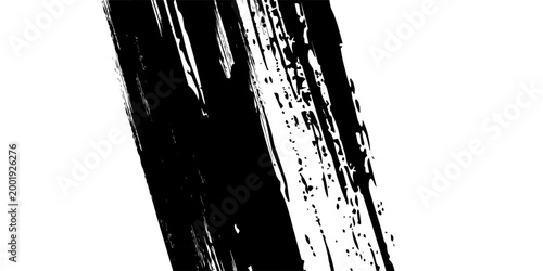 Vector grunge tire tracks road white background