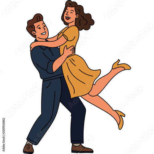 Happy Couple Celebrating Romantic Love