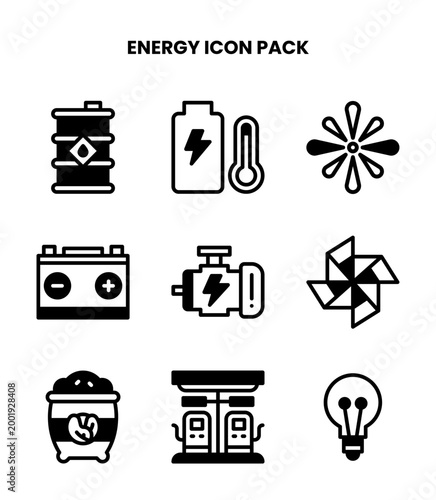 Energy DuoTone UI Icons Pack