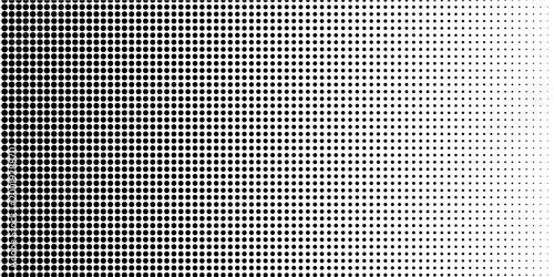 Foto Basic halftone dots effect in black and white color