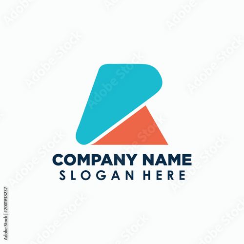 letter R and A logo concept, alphabet logo vector