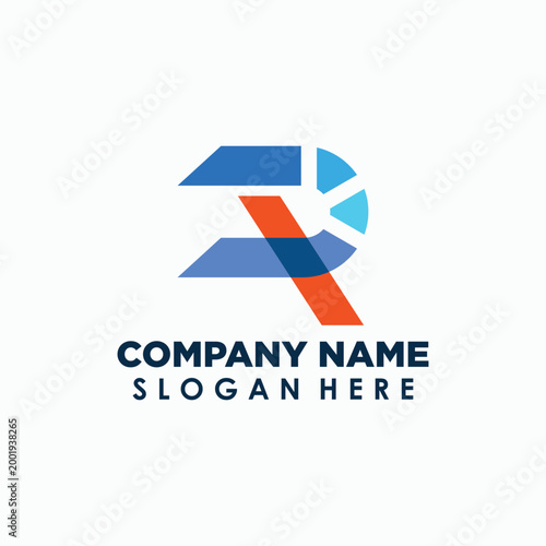 letter R and D modern logo, alphabet and digital logo template