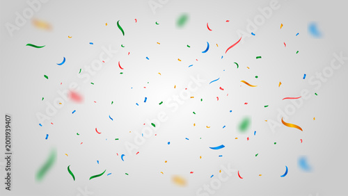 birthday explosion confetti colorful realistic