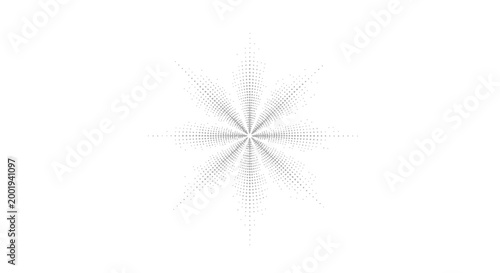 Fotografie Grey Starburst Radiating Lines Design Element.