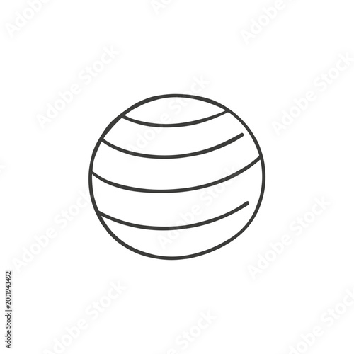 Striped Ball Icon