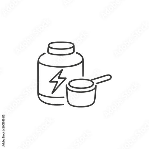 Protein Powder Container Icon