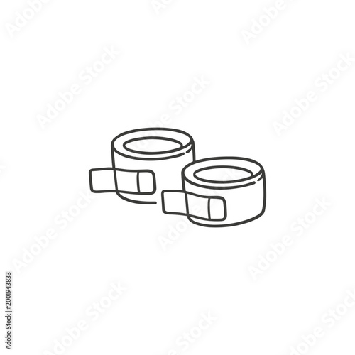 Hose Clamps Line Art