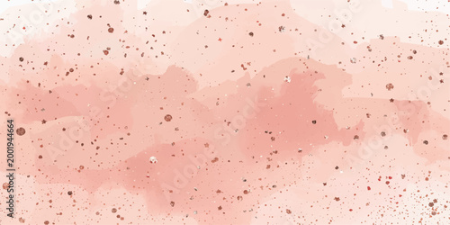 Pink rain drops create a textured liquid pattern on a wet glass window over a grunge pink paper background with bubble art design
