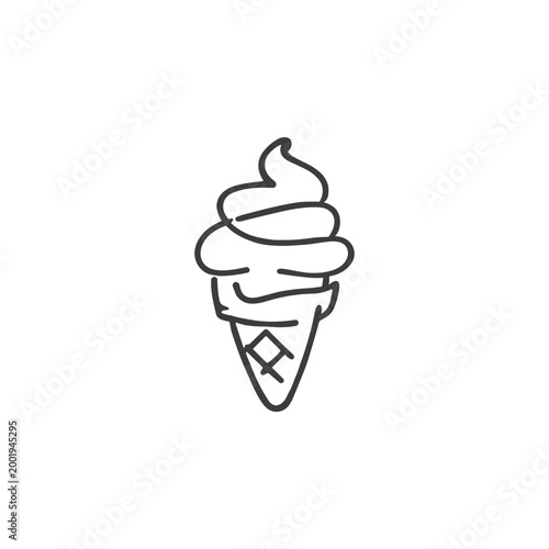 Soft Serve Ice Cream Cone
